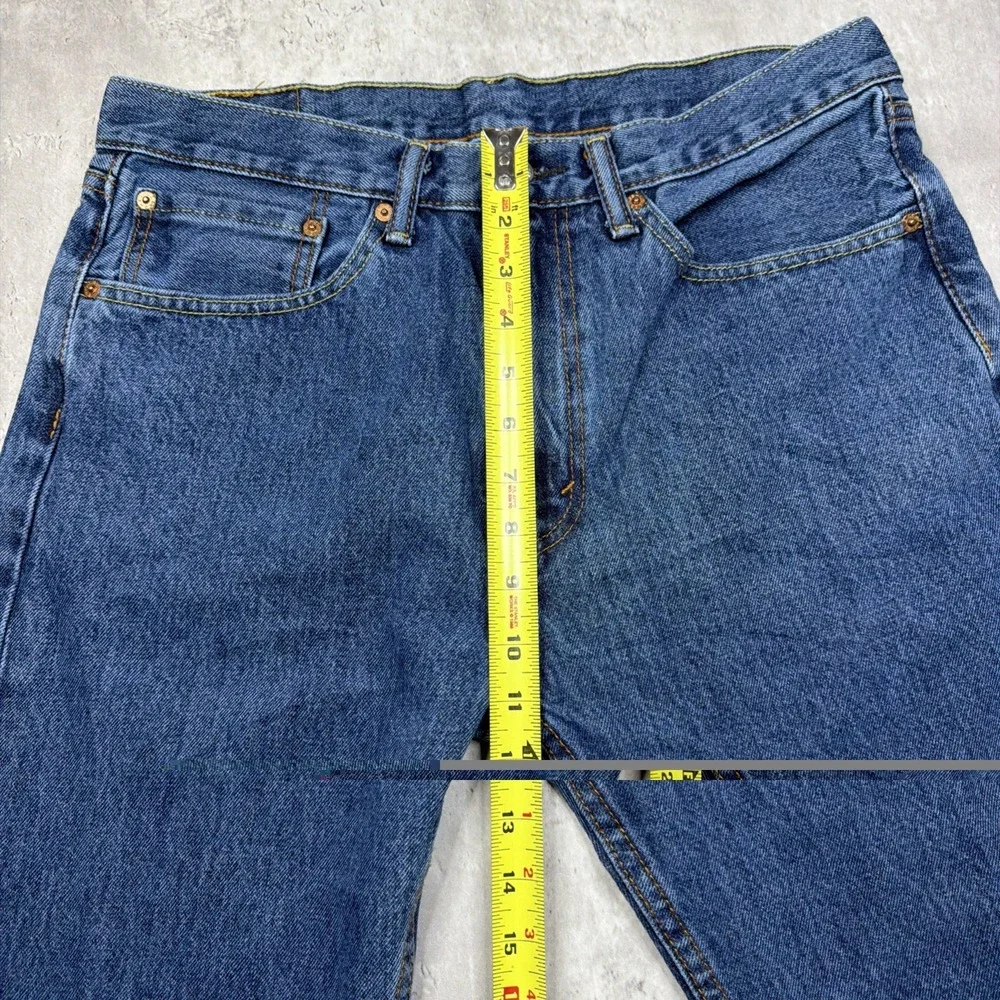 LEVI'S 505 Regular Fit Straight Leg Jeans Men 33x32 Workwear Cotton Denim USA